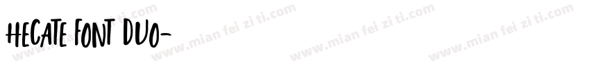 Hecate Font DUO字体转换